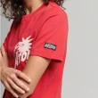 【Superdry】女裝 短袖T恤 VTG CROSSING LINES BH(紅)