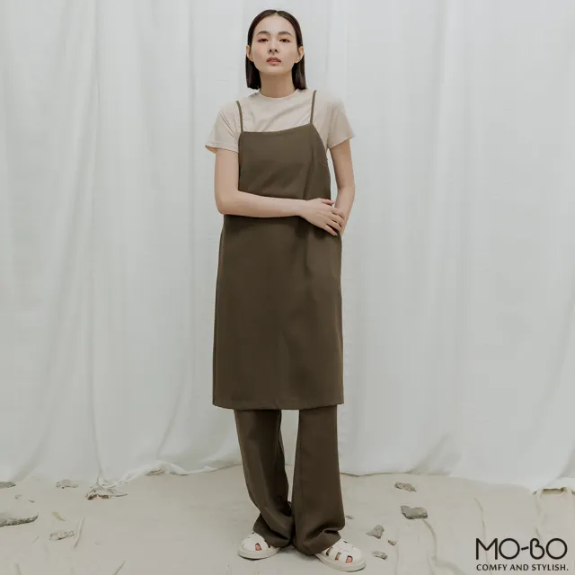 【MO-BO】春日暖陽假兩件連身褲(褲子)