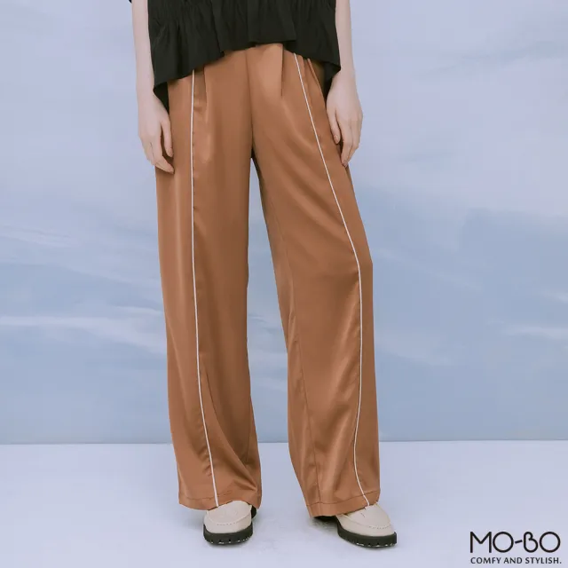 【MO-BO】六本木前出芽設計落地褲(褲子)