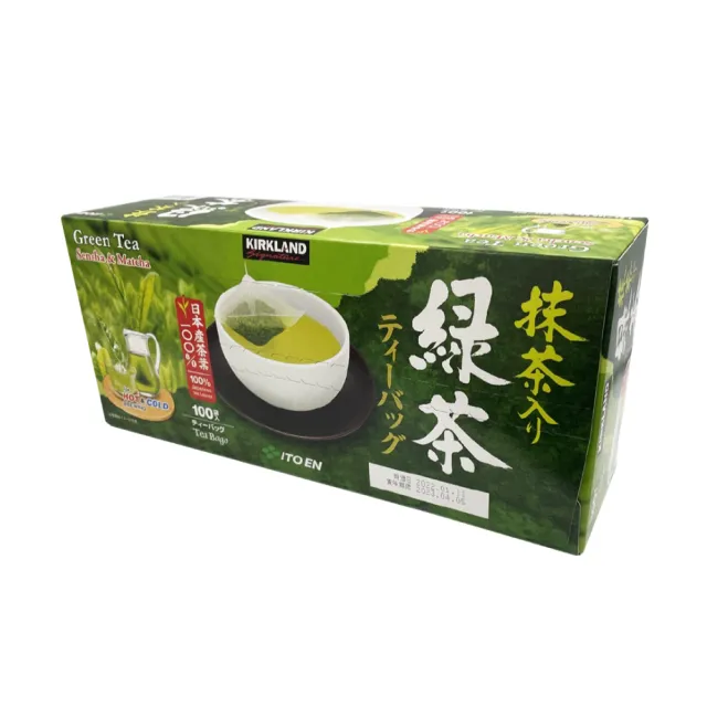 【美式賣場】Kirkland Signature 科克蘭 日本綠茶包(1.5g*100入/盒)