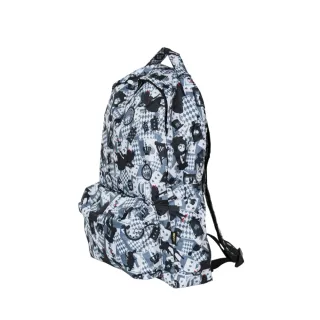【HAPI+TAS】日本原廠授權 可手提摺疊後背包 新版灰色愛麗絲(HAP0112/旅行袋/ 摺疊收納袋/購物袋)