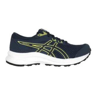 【asics 亞瑟士】20-22.5CM_CONTEND 8 GS 男童慢跑鞋-運動 亞瑟士 深藍綠黑(1014A259-404)