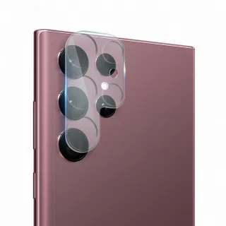【YANG YI 揚邑】Samsung Galaxy S22 Ultra 防爆防刮弧邊3D一體包覆 9H鏡頭鋼化玻璃膜保護貼