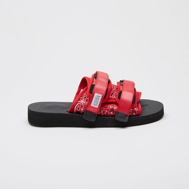 SUICOKE MOTO-CAB-PT02 OG-056CPT02 紅色 變形蟲 腰果花 拖鞋 抗菌內裡 魔鬼氈 SK22056CPT2RD