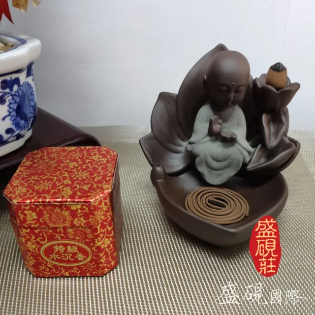 【盛硯莊佛教文物】禪修-頂級水沈盤香(台灣手工嚴選環保香)