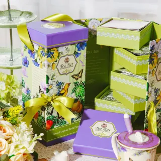【B&G 德國農莊】紫沐花境皇家手工珠寶禮盒(茶葉茶包送禮禮盒)