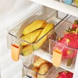 【帕斯特收納生活】大號寬款-透明冰箱蔬果收納盒 廚房收納 生鮮分類盒 多功能儲物盒(收納盒)
