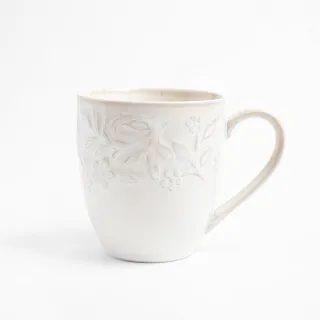 【HOLA】芙蘿拉馬克杯白色-420ML