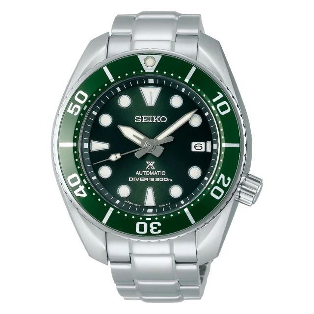 【SEIKO 精工】PROSPEX 200米潛水機械錶-綠/45mm/SK027(6R35-00A0G SPB103J1)