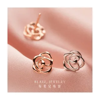 【布萊兒珠寶BJSV1481】純銀耳環 S925 玫瑰