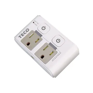 【TECO 東元】高溫斷電二開二插轉接器 XYFWL220R2