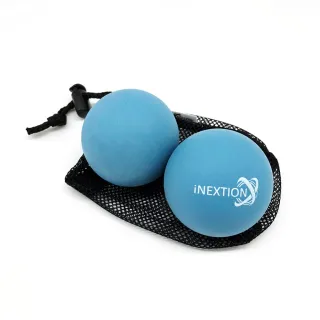 【INEXTION】Therapy Balls 筋膜按摩療癒球 2入組 - 淺藍(50D 天然橡膠按摩球 台灣製)