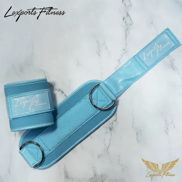 【LEXPORTS 勵動風潮】重量訓練 / 皮革腳踝綁帶(腳踝綁帶 皮革 健身 重訓 舉重)