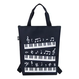 【KM MUSIC】音符鍵盤袋 手提後揹兩用袋 音符鍵盤 提袋(手提袋 後揹袋 樂器袋 學習背包)