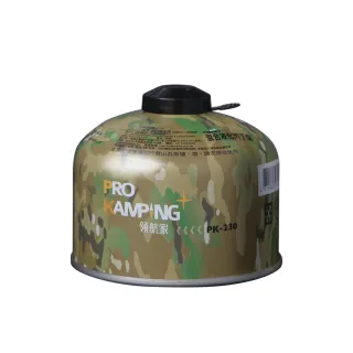 【Pro Kamping 領航家】迷彩高山瓦斯罐 230g  12入組(PK-230)