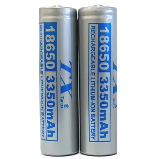 【TX 特林】台灣安全認證18650鋰充電池3350mAh-2入(T-Li3350-2)