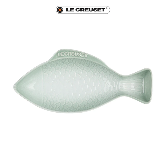 Le Creuset 瓷器鮮魚盤-中(湖水綠)