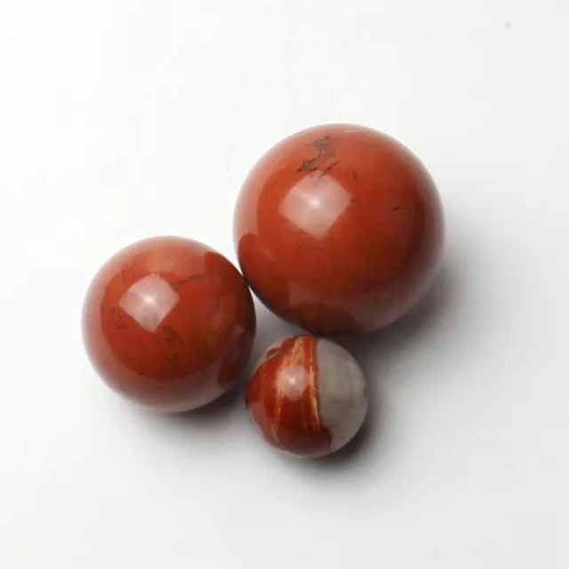 【開運工場】35mm紅碧玉水晶球原木八卦擺飾組