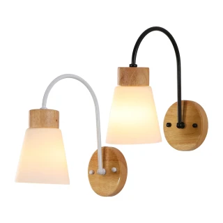 【Honey Comb】北歐風原木玻璃壁燈(KC2259．KC2260)