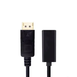 【LineQ】DisplayPort 公轉 HDMI 母 15公分轉接線(DP to HDMI)