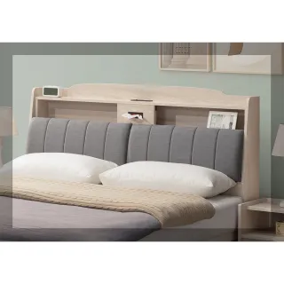 【唯熙傢俱】凱瑟琳橡木白6尺床頭箱(臥室 床頭箱 置物箱 收納箱)