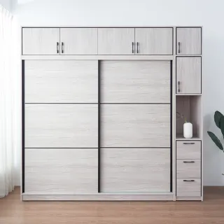 【時尚屋】[DU10]莉塔8.3尺推門被櫥衣櫃DU10-043+045+048+049(免運費 免組裝 衣櫃)