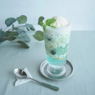 【日本ADERIA】多款任選2個 昭和復古高腳玻璃杯 305ml 五款花色