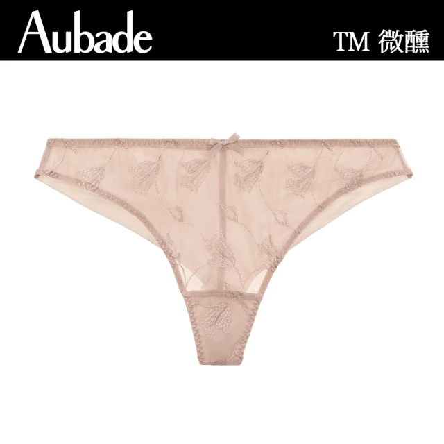 【Aubade】微醺刺繡蕾絲丁褲-TM(膚)