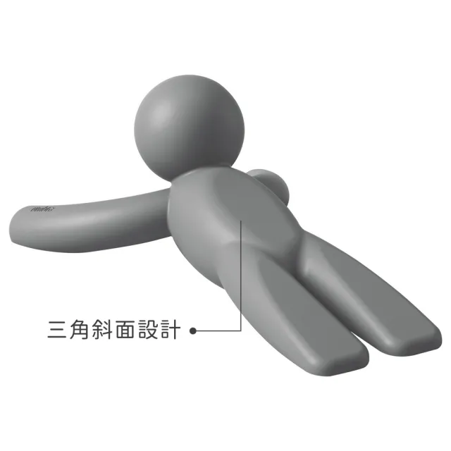 【UMBRA】加拿大 Buddy小人止滑門擋 昏灰 / 門阻 擋門器 門檔 年末送禮