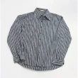 【摩達客】美國進口SolisPremium Woven Collection灰色直紋長袖休閒襯衫
