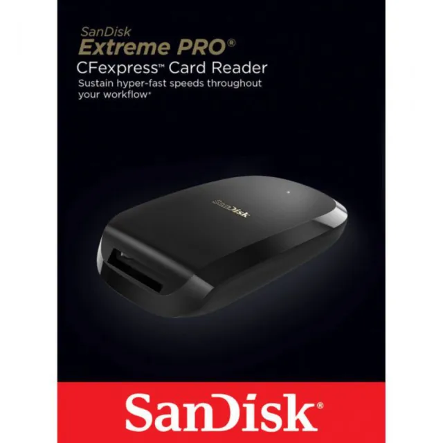 【SanDisk 晟碟】[全新版] ExtremePRO CFexpress Type B USB-C 讀卡機(2年原廠保固  SDDR-F451)