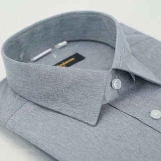 【金安德森】灰色圖案窄版長袖襯衫