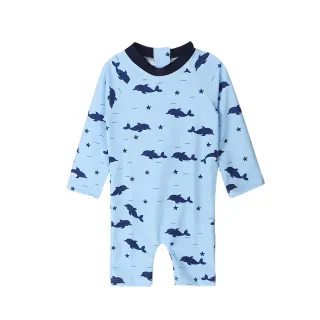 【Baby 童衣】滿版海豚連身泳衣 寶寶防曬長袖泳衣 88877(共一款)
