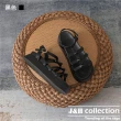 【J&H collection】時尚露趾麵包厚底增高涼鞋(現+預  黑色/白色)