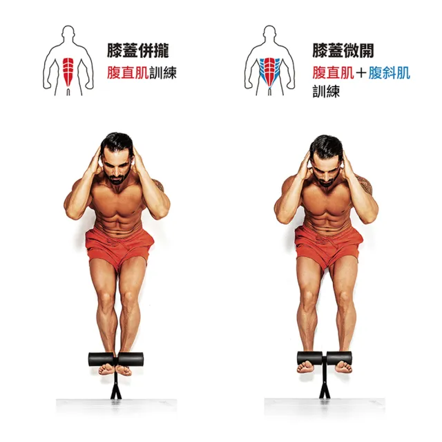 【Erugam 欸嚕嘎姆】仰臥起坐輔助器(核心腹肌鍛鍊器 挑踏拉力繩)