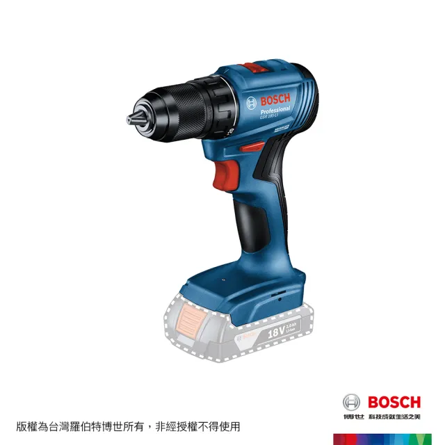 【BOSCH 博世】18V 鋰電免碳刷電鑽起子機_空機(GSR 185-LI)