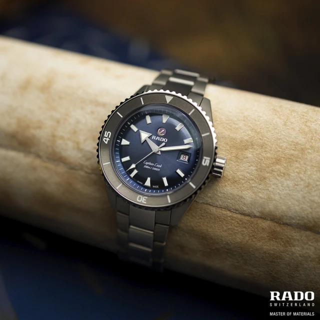 【Rado 雷達表】官方授權 庫克船長 Ceramic Diver陶瓷300米潛水錶 R02(R32144202)