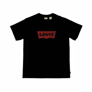 【LEVIS 官方旗艦】男款 重磅短袖T恤/修身版型/經典Logo/210GSM厚棉 黑 人氣新品 A4391-0001