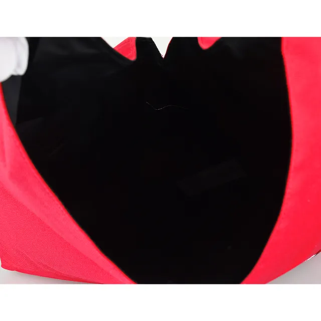 【MM6 MAISON MARGIELA】MM6 Maison Margiela x Eastpak聯名款標籤LOGO尼龍肩背三角包(紅)