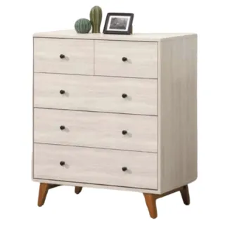 【文創集】比查特  雙色2.8尺五抽斗櫃