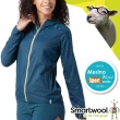 【SmartWool】女 Merino Sport 輕量連帽外套.休閒運動風衣(SW016602 暮光藍)