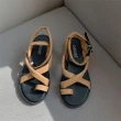 【Taroko】韓版套趾平底舒適休閒涼鞋(2色可選)