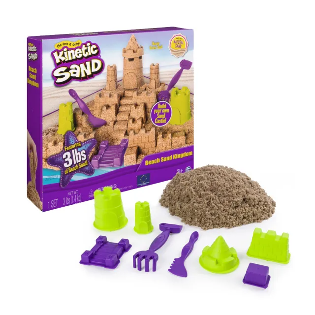 【Kinetic Sand 魔法動力沙】沙堡攜帶遊玩組(疫起居家防無聊)