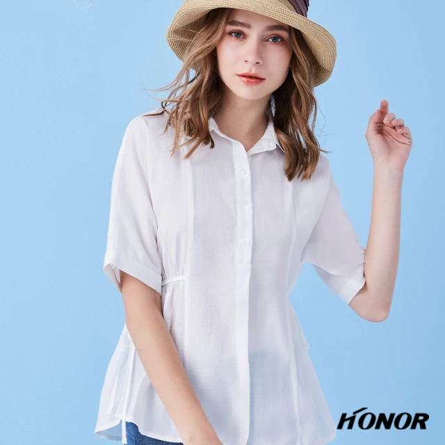 HONOR 山形屋 長版顯瘦上衣