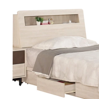 【文創集】畢娜  橡木紋3.5尺單人床頭箱(不含床底＋不含床墊)