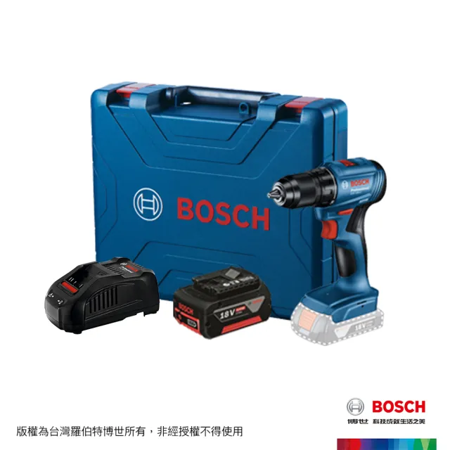 【BOSCH 博世】18V 鋰電免碳刷電鑽/起子機 GSR 185-LI (4.0Ahx1)