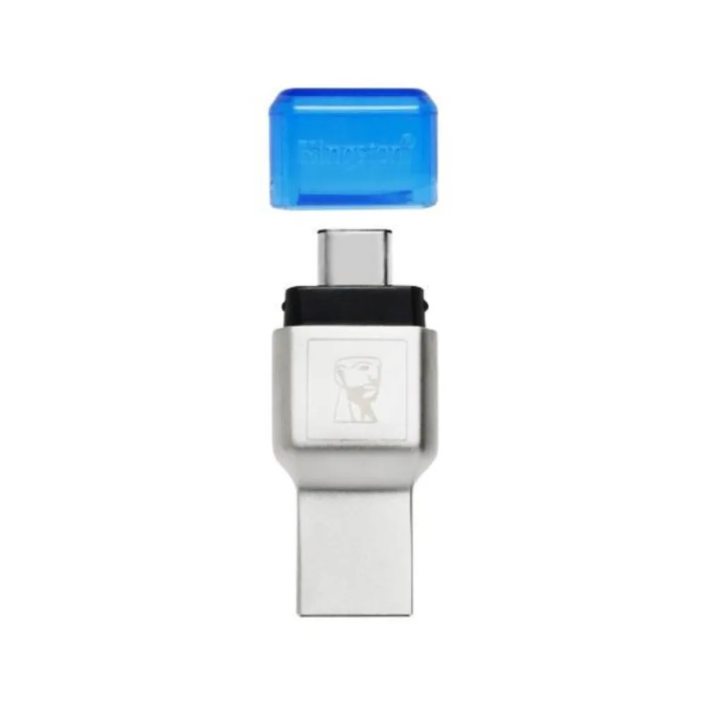 【Kingston 金士頓】全新 雙用介面 TypeC+USB3.1 小卡MicroSD讀卡機(原廠2年保固 MobileLite Duo)