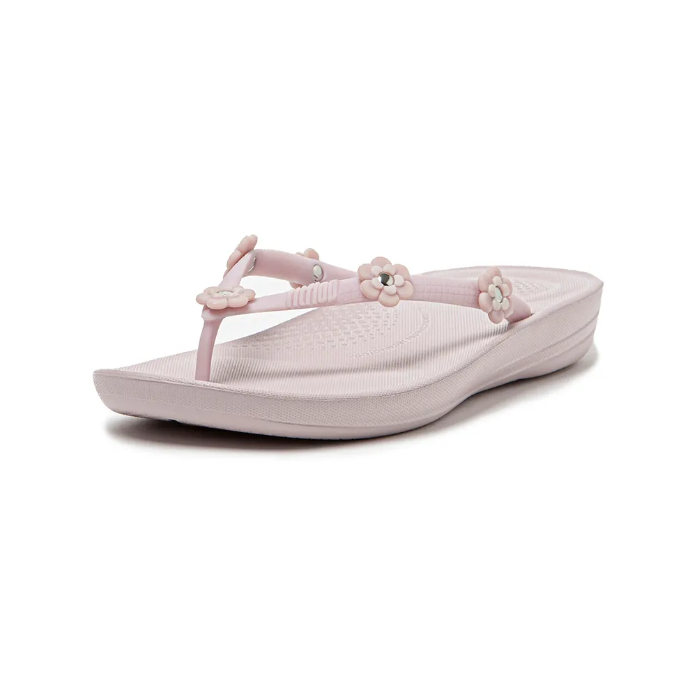 【FitFlop】IQUSHION ERGONOMIC FLIP FLOPS - FLOWER-STUD輕量人體工學夾腳涼鞋-女(紫丁香色)