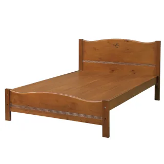 【文創集】司康 檜木紋6尺雙人加大實木床台