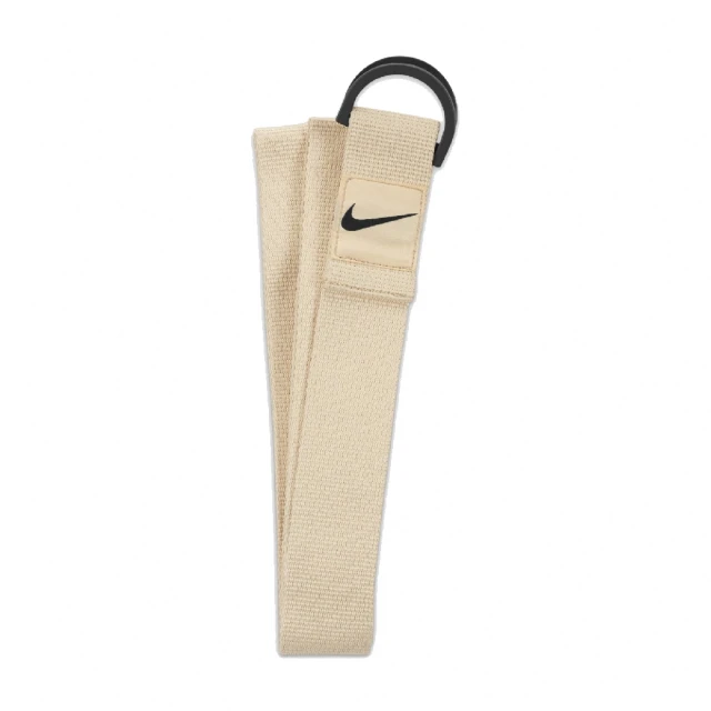 NIKE 耐吉 瑜珈繩 Mastery Strap YOGA 6FT 杏色 運動 健身 扣環 伸展帶 拉力帶(N100348413-6OS)